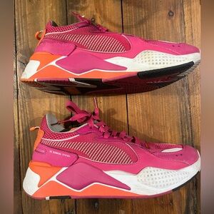 Magenta pink orange RS X Puma running sneakers 🌺